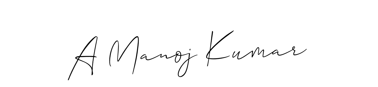 Also You can easily find your signature by using the search form. We will create A Manoj Kumar name handwritten signature images for you free of cost using Allison_Script sign style. A Manoj Kumar signature style 2 images and pictures png