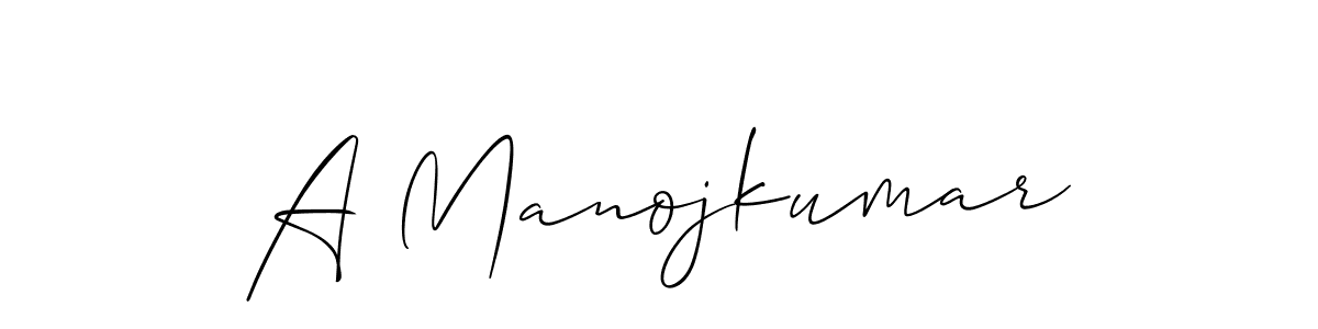 Make a beautiful signature design for name A Manojkumar. With this signature (Allison_Script) style, you can create a handwritten signature for free. A Manojkumar signature style 2 images and pictures png