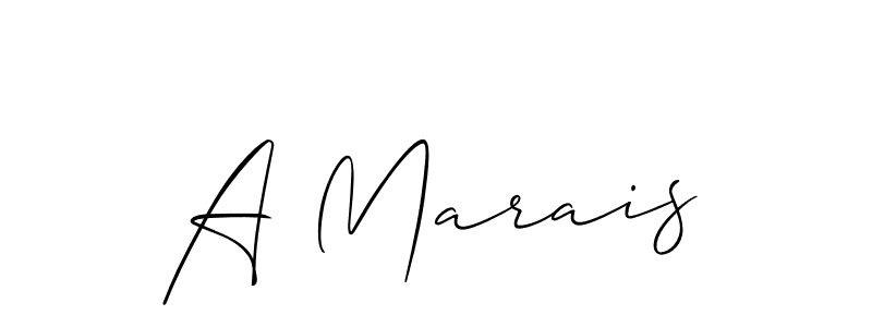 Best and Professional Signature Style for A Marais. Allison_Script Best Signature Style Collection. A Marais signature style 2 images and pictures png