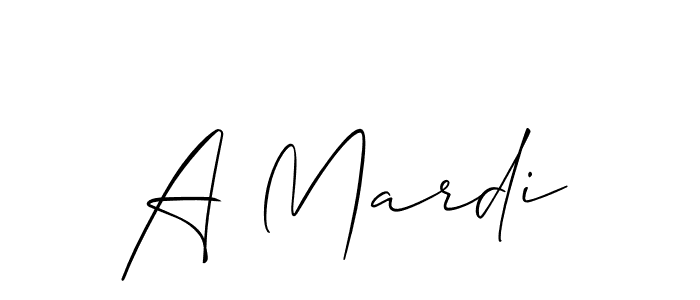 Best and Professional Signature Style for A Mardi. Allison_Script Best Signature Style Collection. A Mardi signature style 2 images and pictures png