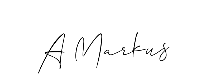 Use a signature maker to create a handwritten signature online. With this signature software, you can design (Allison_Script) your own signature for name A Markus. A Markus signature style 2 images and pictures png