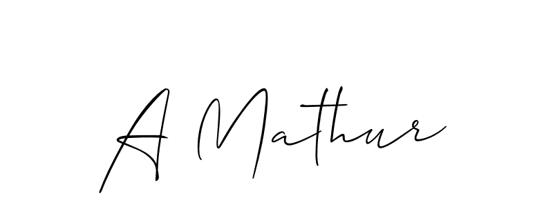 Also You can easily find your signature by using the search form. We will create A Mathur name handwritten signature images for you free of cost using Allison_Script sign style. A Mathur signature style 2 images and pictures png