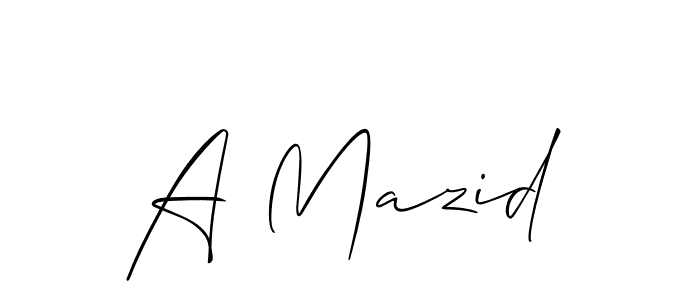 See photos of A Mazid official signature by Spectra . Check more albums & portfolios. Read reviews & check more about Allison_Script font. A Mazid signature style 2 images and pictures png