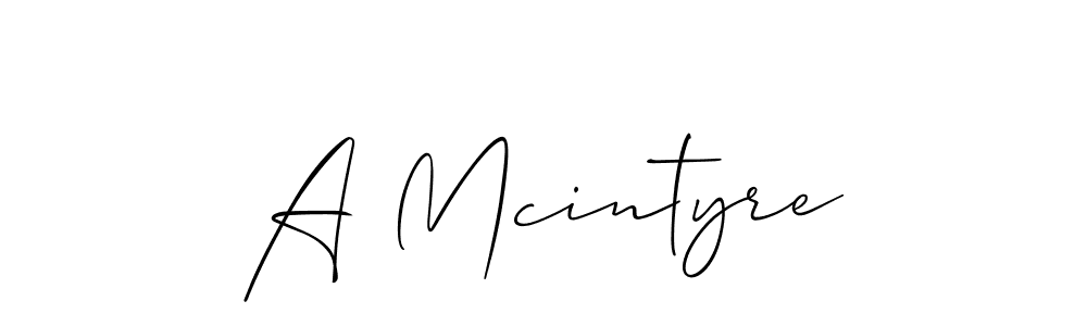 How to Draw A Mcintyre signature style? Allison_Script is a latest design signature styles for name A Mcintyre. A Mcintyre signature style 2 images and pictures png
