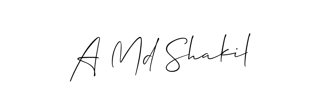 Make a beautiful signature design for name A Md Shakil. Use this online signature maker to create a handwritten signature for free. A Md Shakil signature style 2 images and pictures png