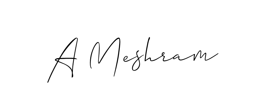 Similarly Allison_Script is the best handwritten signature design. Signature creator online .You can use it as an online autograph creator for name A Meshram. A Meshram signature style 2 images and pictures png