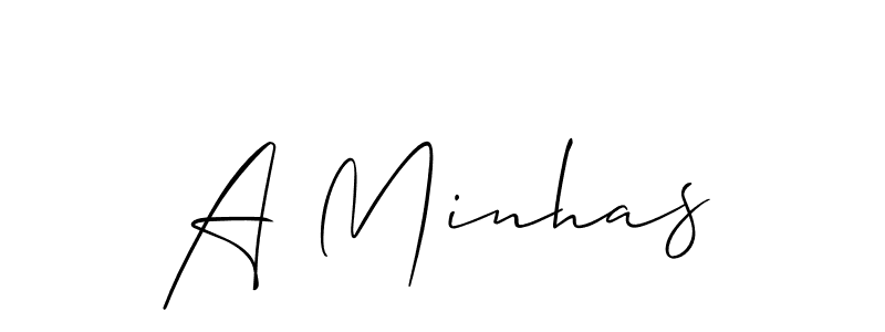 Similarly Allison_Script is the best handwritten signature design. Signature creator online .You can use it as an online autograph creator for name A Minhas. A Minhas signature style 2 images and pictures png