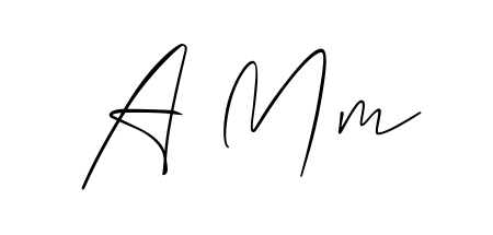 A classic penmanship look for A Mm. The Allison_Script font brings timeless elegance and confidence to every signed document. A Mm signature style 2 images and pictures png