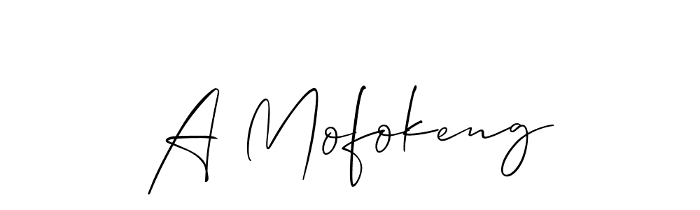 How to Draw A Mofokeng signature style? Allison_Script is a latest design signature styles for name A Mofokeng. A Mofokeng signature style 2 images and pictures png