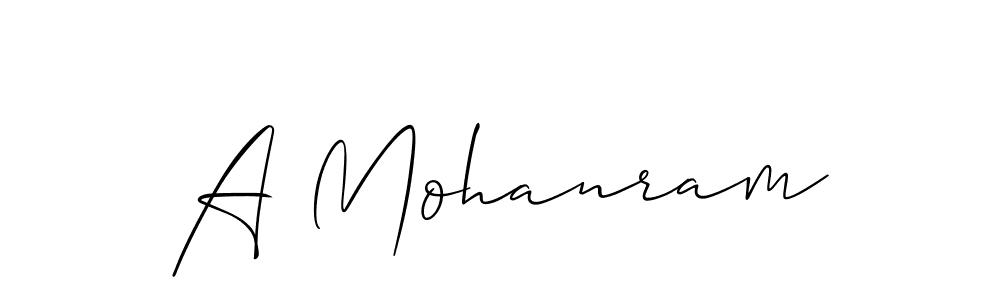Make a beautiful signature design for name A Mohanram. Use this online signature maker to create a handwritten signature for free. A Mohanram signature style 2 images and pictures png