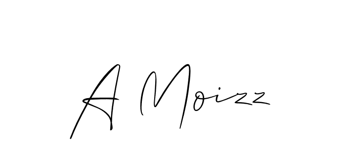 Use a signature maker to create a handwritten signature online. With this signature software, you can design (Allison_Script) your own signature for name A Moizz. A Moizz signature style 2 images and pictures png