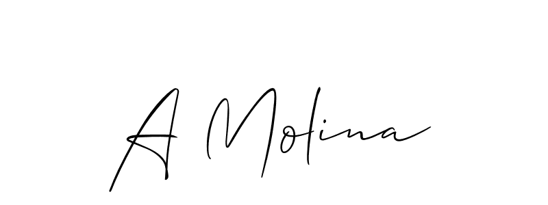 Here are the top 10 professional signature styles for the name A Molina. These are the best autograph styles you can use for your name. A Molina signature style 2 images and pictures png