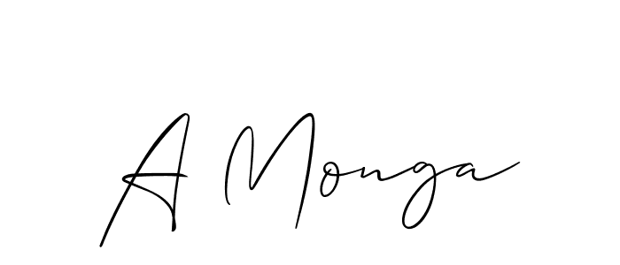 Here are the top 10 professional signature styles for the name A Monga. These are the best autograph styles you can use for your name. A Monga signature style 2 images and pictures png