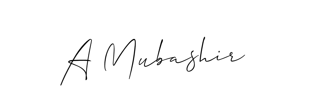 Make a beautiful signature design for name A Mubashir. Use this online signature maker to create a handwritten signature for free. A Mubashir signature style 2 images and pictures png