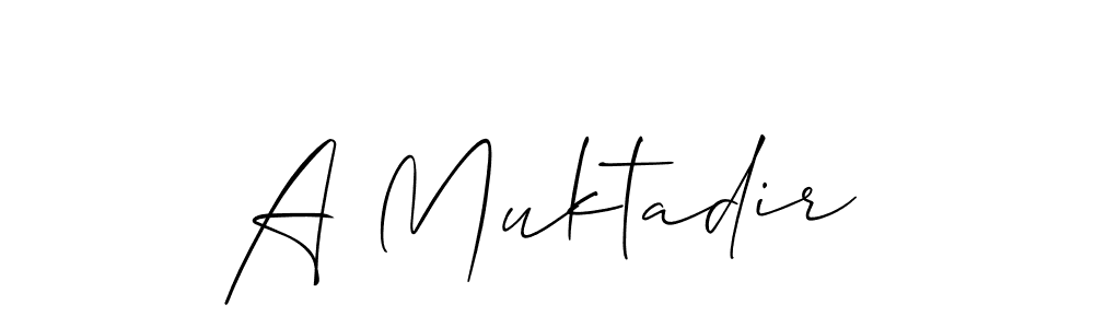 You should practise on your own different ways (Allison_Script) to write your name (A Muktadir) in signature. don't let someone else do it for you. A Muktadir signature style 2 images and pictures png