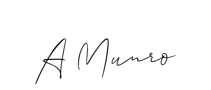 A Munro stylish signature style. Best Handwritten Sign (Allison_Script) for my name. Handwritten Signature Collection Ideas for my name A Munro. A Munro signature style 2 images and pictures png