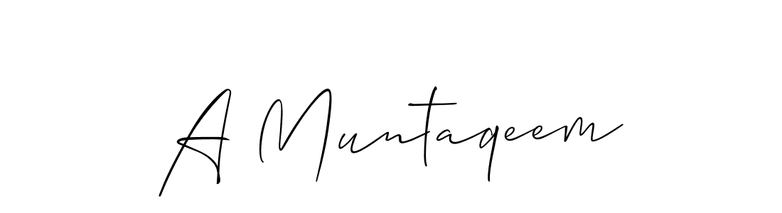 Make a beautiful signature design for name A Muntaqeem. Use this online signature maker to create a handwritten signature for free. A Muntaqeem signature style 2 images and pictures png