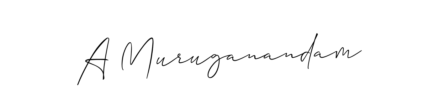 Make a beautiful signature design for name A Muruganandam. With this signature (Allison_Script) style, you can create a handwritten signature for free. A Muruganandam signature style 2 images and pictures png