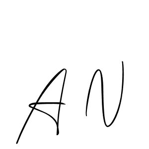 if you are searching for the best signature style for your name A N. so please give up your signature search. here we have designed multiple signature styles  using Allison_Script. A N signature style 2 images and pictures png