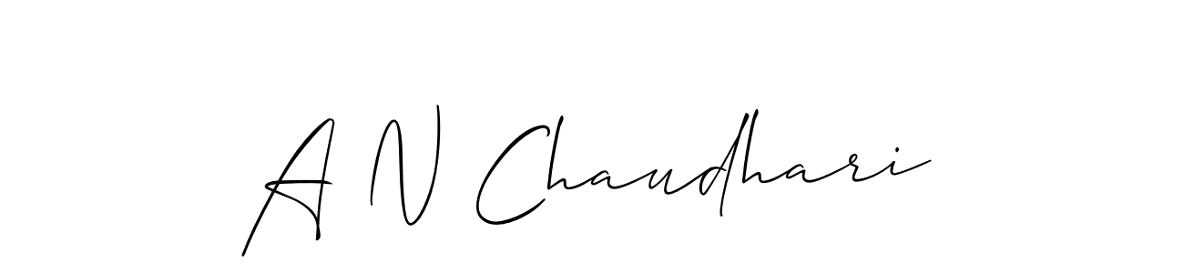 Similarly Allison_Script is the best handwritten signature design. Signature creator online .You can use it as an online autograph creator for name A N Chaudhari. A N Chaudhari signature style 2 images and pictures png