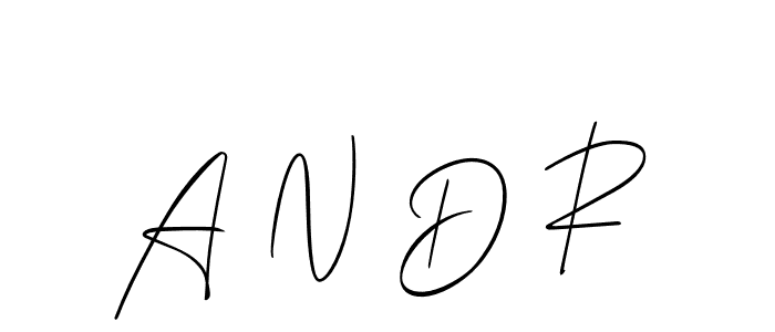 How to make A N D R signature? Allison_Script is a professional autograph style. Create handwritten signature for A N D R name. A N D R signature style 2 images and pictures png