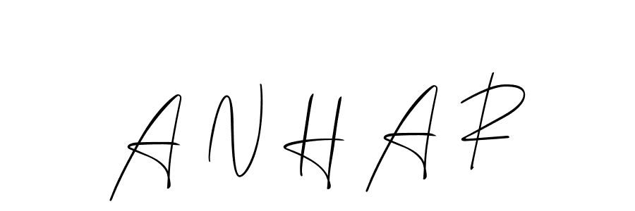 How to Draw A N H A R signature style? Allison_Script is a latest design signature styles for name A N H A R. A N H A R signature style 2 images and pictures png
