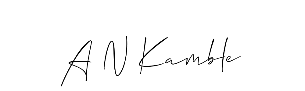 You can use this online signature creator to create a handwritten signature for the name A N Kamble. This is the best online autograph maker. A N Kamble signature style 2 images and pictures png