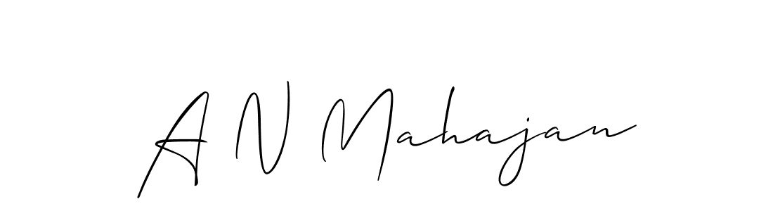 Make a beautiful signature design for name A N Mahajan. Use this online signature maker to create a handwritten signature for free. A N Mahajan signature style 2 images and pictures png