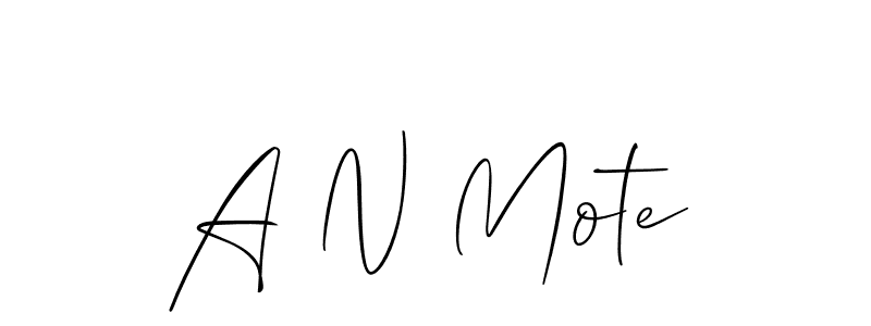 How to Draw A N Mote signature style? Allison_Script is a latest design signature styles for name A N Mote. A N Mote signature style 2 images and pictures png