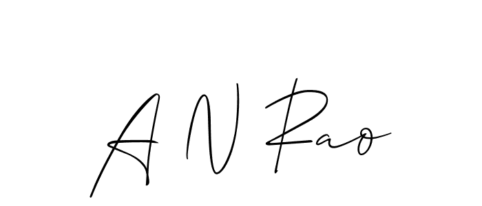 A N Rao stylish signature style. Best Handwritten Sign (Allison_Script) for my name. Handwritten Signature Collection Ideas for my name A N Rao. A N Rao signature style 2 images and pictures png