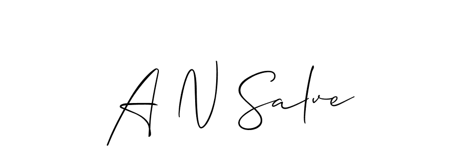 Also You can easily find your signature by using the search form. We will create A N Salve name handwritten signature images for you free of cost using Allison_Script sign style. A N Salve signature style 2 images and pictures png