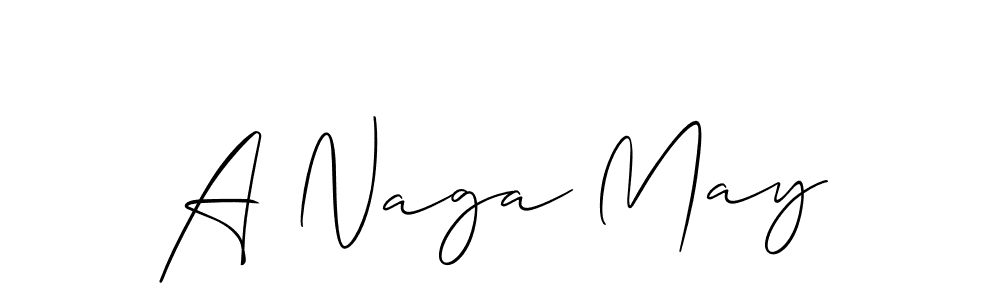 It looks lik you need a new signature style for name A Naga May. Design unique handwritten (Allison_Script) signature with our free signature maker in just a few clicks. A Naga May signature style 2 images and pictures png