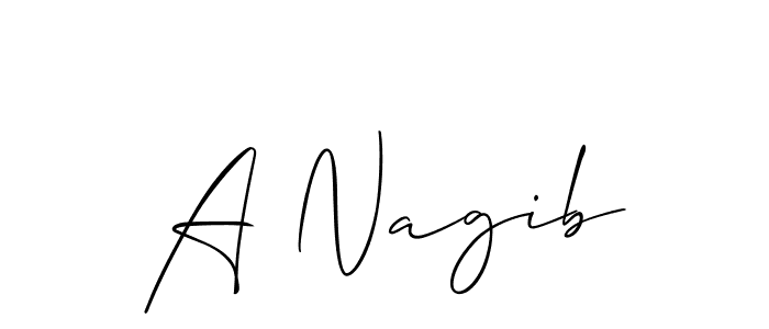 Once you've used our free online signature maker to create your best signature Allison_Script style, it's time to enjoy all of the benefits that A Nagib name signing documents. A Nagib signature style 2 images and pictures png
