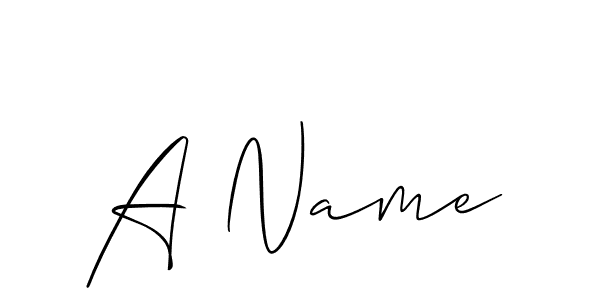 Similarly Allison_Script is the best handwritten signature design. Signature creator online .You can use it as an online autograph creator for name A Name. A Name signature style 2 images and pictures png