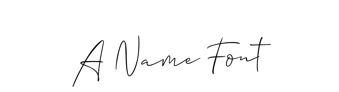 A Name Font stylish signature style. Best Handwritten Sign (Allison_Script) for my name. Handwritten Signature Collection Ideas for my name A Name Font. A Name Font signature style 2 images and pictures png