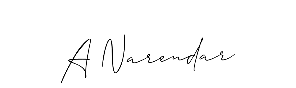 Make a short A Narendar signature style. Manage your documents anywhere anytime using Allison_Script. Create and add eSignatures, submit forms, share and send files easily. A Narendar signature style 2 images and pictures png