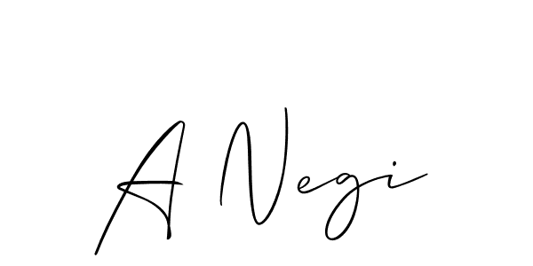 How to make A Negi name signature. Use Allison_Script style for creating short signs online. This is the latest handwritten sign. A Negi signature style 2 images and pictures png