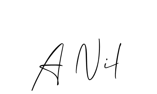 You should practise on your own different ways (Allison_Script) to write your name (A Nil) in signature. don't let someone else do it for you. A Nil signature style 2 images and pictures png