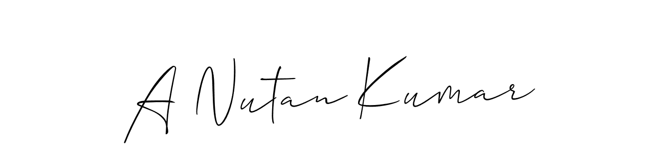 Here are the top 10 professional signature styles for the name A Nutan Kumar. These are the best autograph styles you can use for your name. A Nutan Kumar signature style 2 images and pictures png