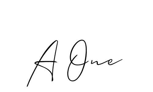 Also we have A One name is the best signature style. Create professional handwritten signature collection using Allison_Script autograph style. A One signature style 2 images and pictures png