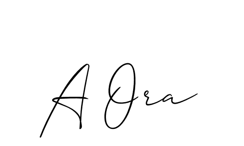 It looks lik you need a new signature style for name A Ora. Design unique handwritten (Allison_Script) signature with our free signature maker in just a few clicks. A Ora signature style 2 images and pictures png