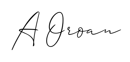 Make your name A Oroan memorable on every contract using Allison_Script autograph style. Instant transparent background export available. A Oroan signature style 2 images and pictures png