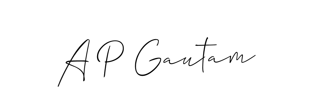 You can use this online signature creator to create a handwritten signature for the name A P Gautam. This is the best online autograph maker. A P Gautam signature style 2 images and pictures png