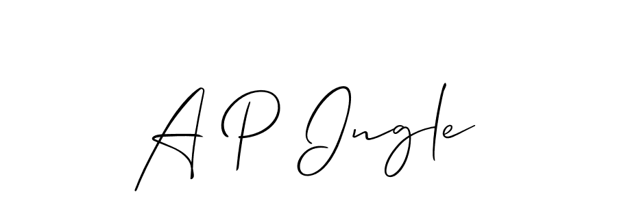 Make a short A P Ingle signature style. Manage your documents anywhere anytime using Allison_Script. Create and add eSignatures, submit forms, share and send files easily. A P Ingle signature style 2 images and pictures png