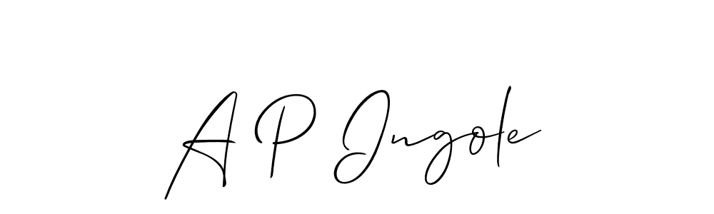 Once you've used our free online signature maker to create your best signature Allison_Script style, it's time to enjoy all of the benefits that A P Ingole name signing documents. A P Ingole signature style 2 images and pictures png