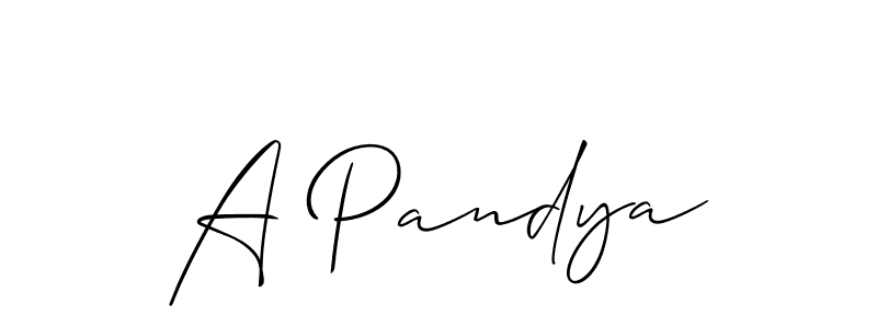 Once you've used our free online signature maker to create your best signature Allison_Script style, it's time to enjoy all of the benefits that A Pandya name signing documents. A Pandya signature style 2 images and pictures png