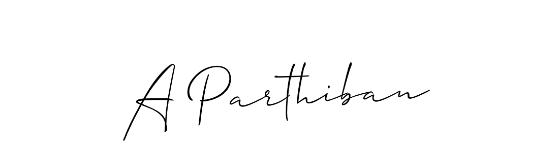 Once you've used our free online signature maker to create your best signature Allison_Script style, it's time to enjoy all of the benefits that A Parthiban name signing documents. A Parthiban signature style 2 images and pictures png