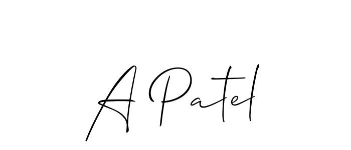 This is the best signature style for the A Patel name. Also you like these signature font (Allison_Script). Mix name signature. A Patel signature style 2 images and pictures png