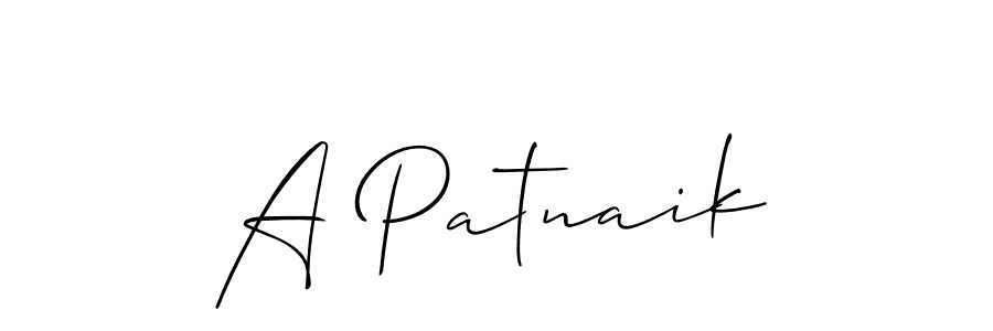 if you are searching for the best signature style for your name A Patnaik. so please give up your signature search. here we have designed multiple signature styles  using Allison_Script. A Patnaik signature style 2 images and pictures png