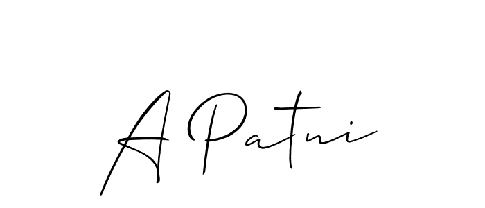 Check out images of Autograph of A Patni name. Actor A Patni Signature Style. Allison_Script is a professional sign style online. A Patni signature style 2 images and pictures png